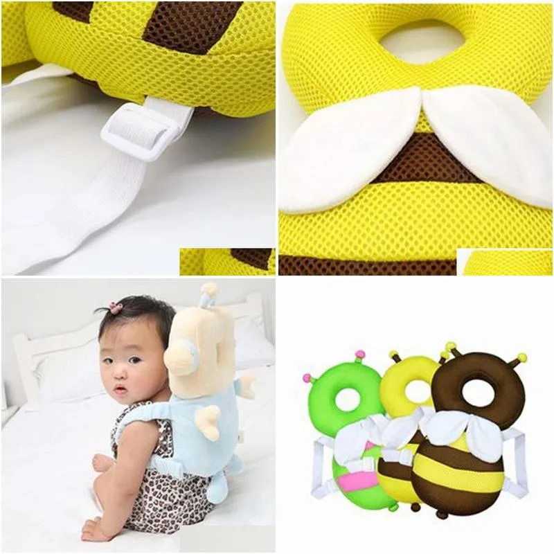 old cobbler mj1557 baby walking wings safety gear toddler headrest child head protection pad cute little bee