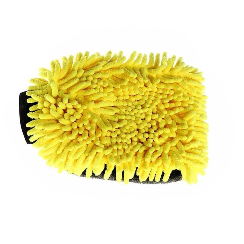 car sponge cleaning tool microfiber chenille wash miwith waterproof liner inside ultra soft mit washing gloves1