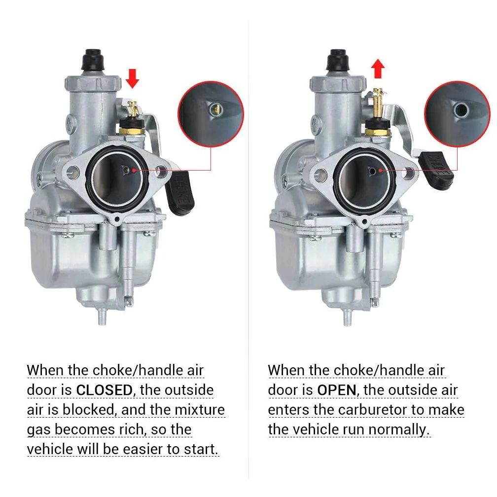 pqy mikuni carburetor vm22 26mm 110cc 125cc pit dirt bike atv quad pz26 performance carburetor part pqycbr02