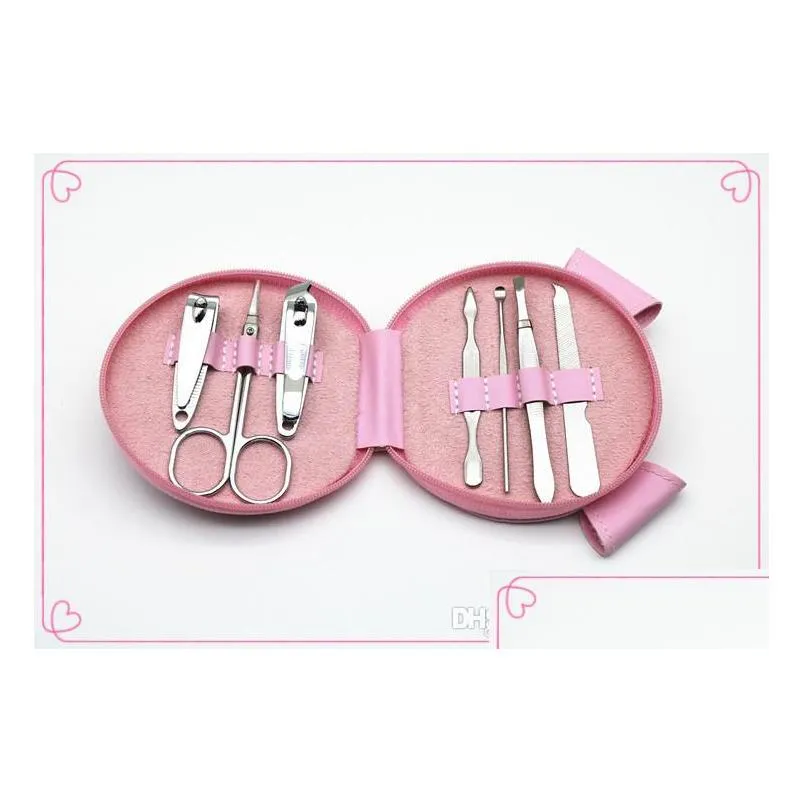 cute animals nail art manicure set nail clipper eyebrow scissor cliper ear spoon doubleheaded dead skin nipper kit