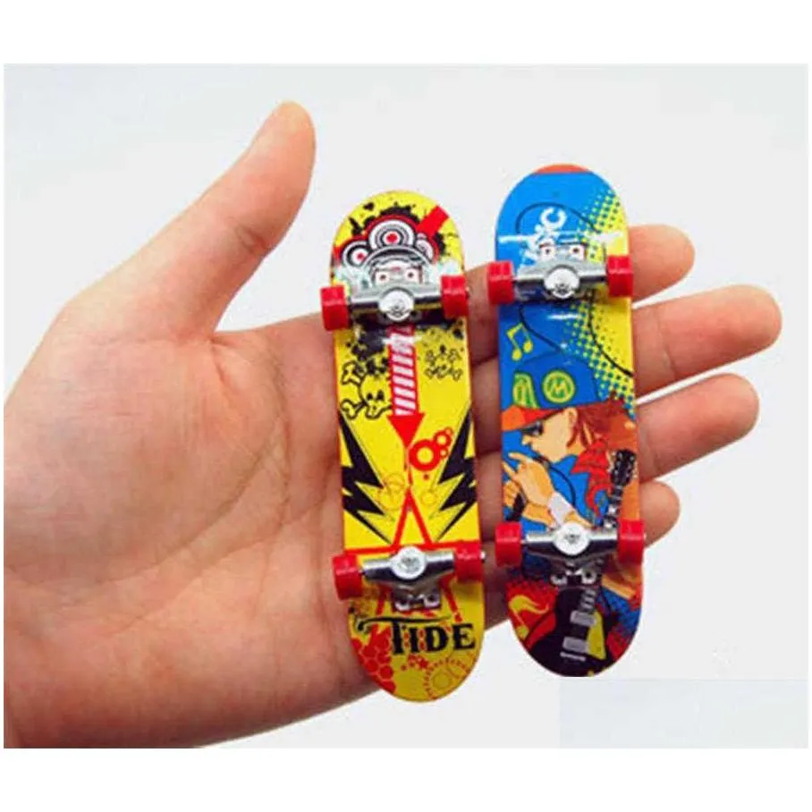 mini finger boards skate truck print professional plastic stand fingerboard skateboard finger skateboard for kid toy children gift