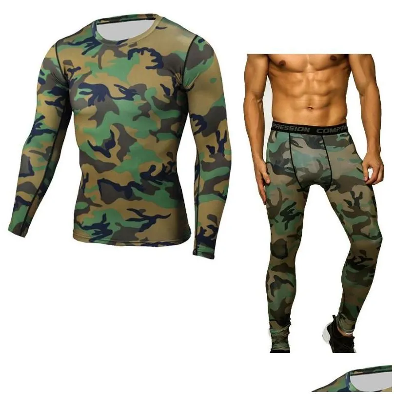 motorcycle apparel mens underwears sets compression running pants sportswear jogging t shirts leggings tracksuit male gym fitness