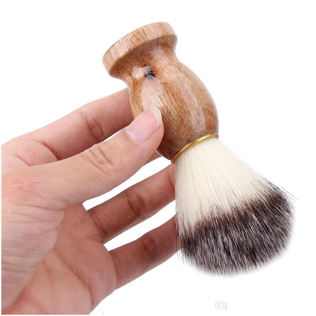 badger hair mens shaving brush barber salon men facial beard cleaning appliance pro shave tool razor brushes