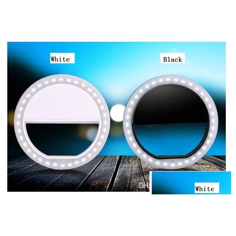 mobile phone selfie led ring flash lens beauty fill light lamp portable clip for camera cell phone smartphone
