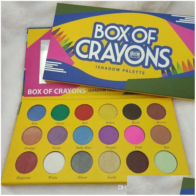 box of crayons ishadow palette cosmetics makeup eyeshadow palette 18 colors shimmer beauty matte eye shadow
