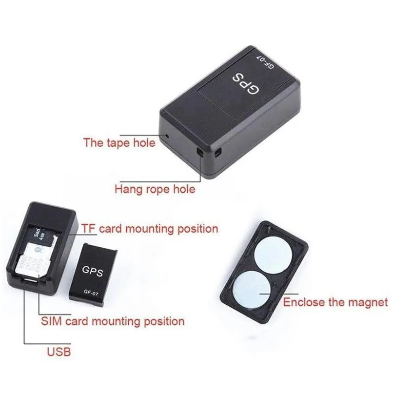 smart mini gps tracker car gps locator strong real time magnetic small gps tracking device car motorcycle truck kids teens old