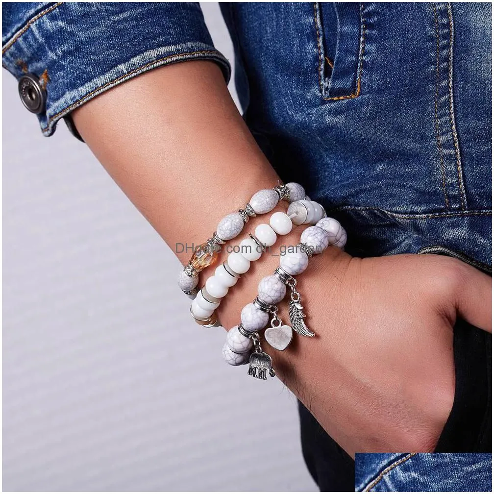 2021 beaded bracelet for women girls multilayer bohemian strand bangle charm stretch bracelet beach boho jewelry