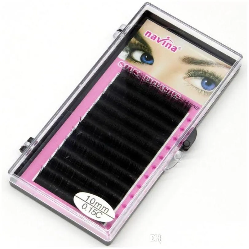 navina 102 strips individual false eyelash ccurl 0.12mm thickness 3d w fake eyelashes extension strips