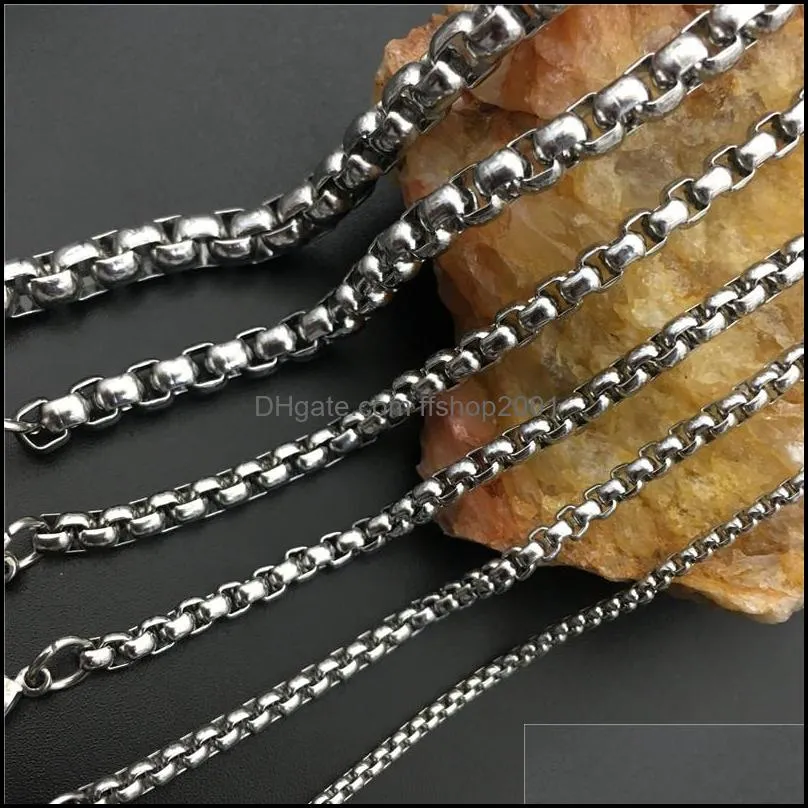 hip hop stainless steel 1.5mm 2mm 3mm 4mm cube chain womens choker necklace for men hiphop jewelry gift