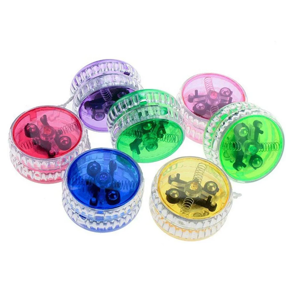 led flashing yoyo ball children clutch mechanism magic yoyo toys for kids gift toy party fashion toy