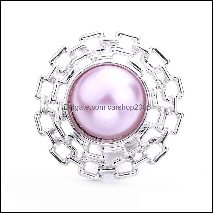 candy colors acrylic snap button charms women jewelry findings 18mm metal snaps buttons diy bracelet jewellery wholesale