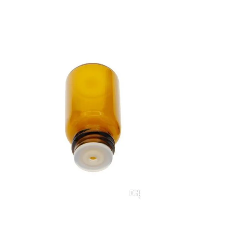 1ml empty glass amber roll ball bottle jars vials with cap for cosmetic perfume  oil bottles