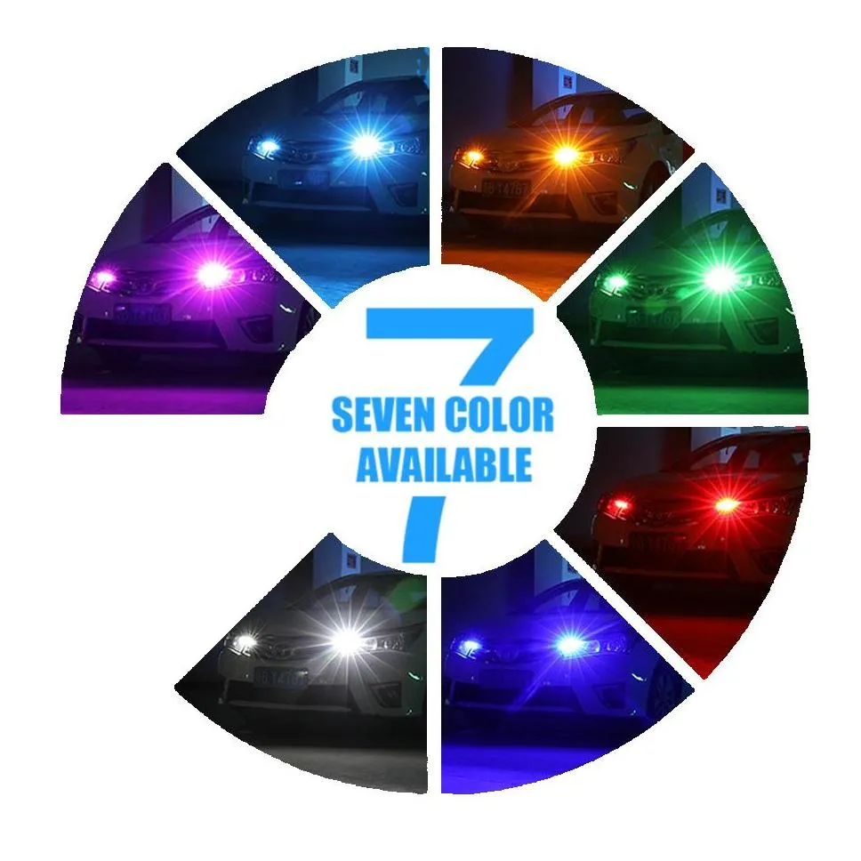 a pack 2021 newest w5w led bulb t10 car light cob glass white auto automobiles license plate lamp dome read drl style 12v