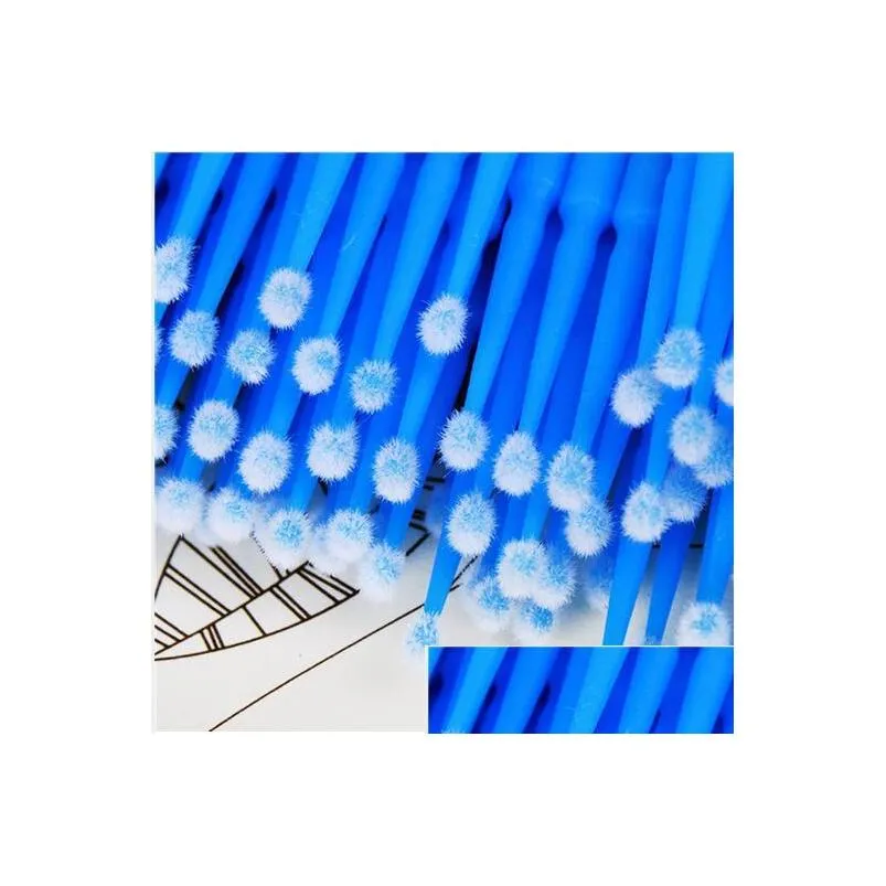 hot 100pcs durable micro disposable eyelash brush extension private label individual applicators mascara brush for women beauty tools