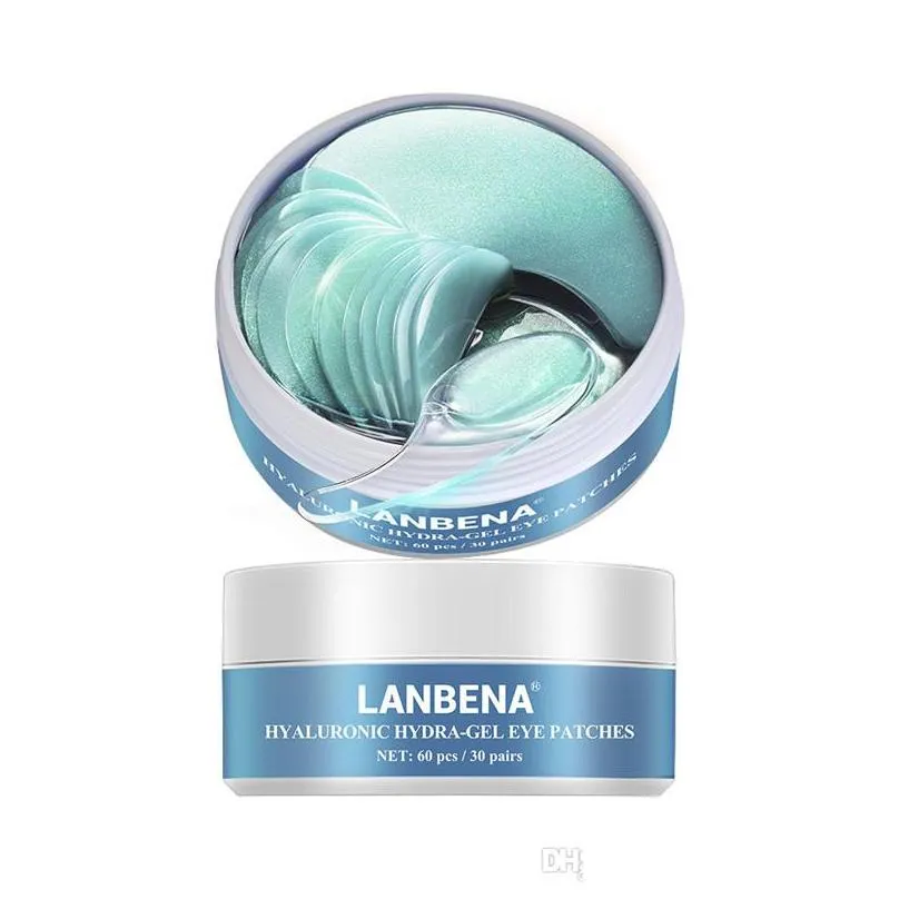 lanbena eye mask gel retinol gold collagen eye reduce dark circles puffy eyes fine lines moisturizing eyes care