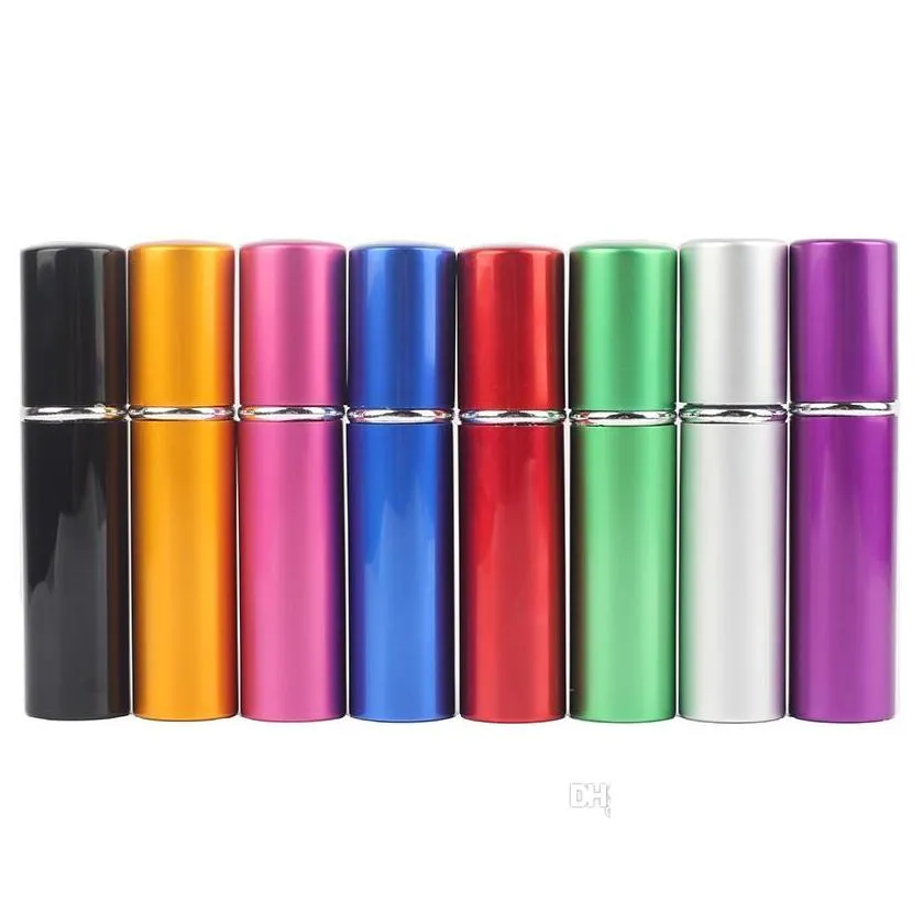 5ml 10ml mini spray perfume bottle travel empty cosmetic container atomizer aluminum refillable bottles