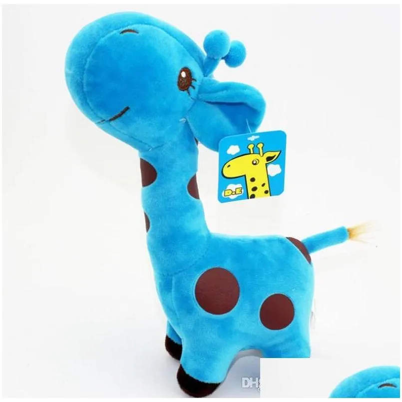 new cute plush giraffe soft toys animal dear doll baby kids children birthday gift 6 colors for choices