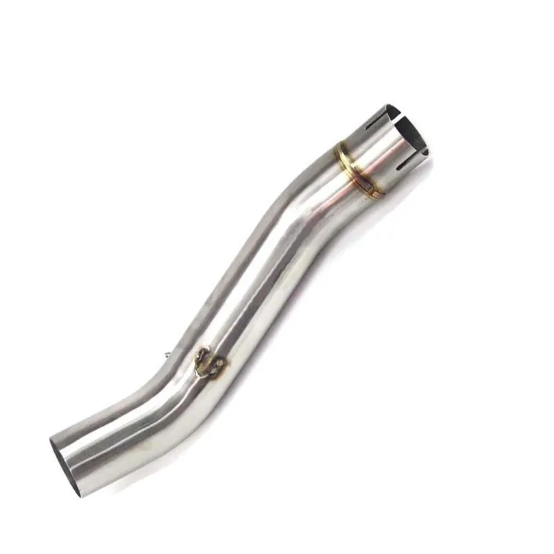 motorcycle exhaust system slip on middle link pipe mid connect tube stainless steel for benelli300 all years