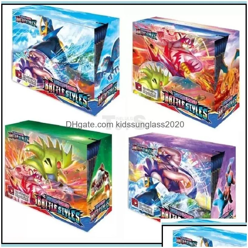 Card Games 324/Pcs Card Game Entertainment Collection Board Battle Cards Elf English Sea Transportation Wholesale Drop Delivery 2022