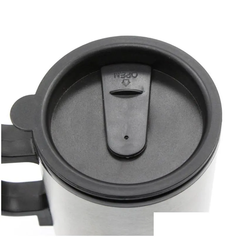 car heating cup auto 12v electric kettle cars thermal heater cups boiling water bottle accessories 450mladd cable fans