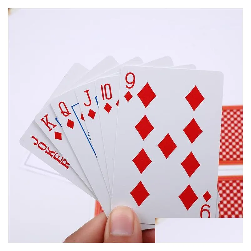 pvc poker cards waterproof texas holdem playing cards black jack plastic game card board creative gift