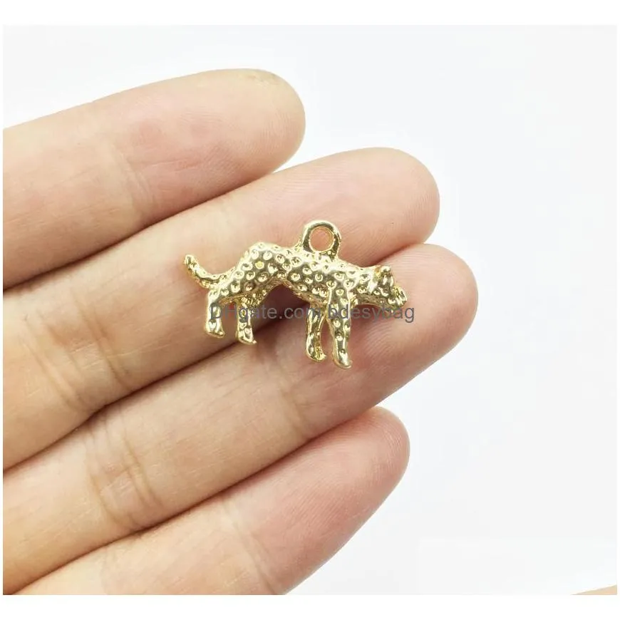 charms htr 10pcs 15 25mm leopard nickle/lead/cad zinc alloy pendant women jewelry necklace bracelets earring 2 colors