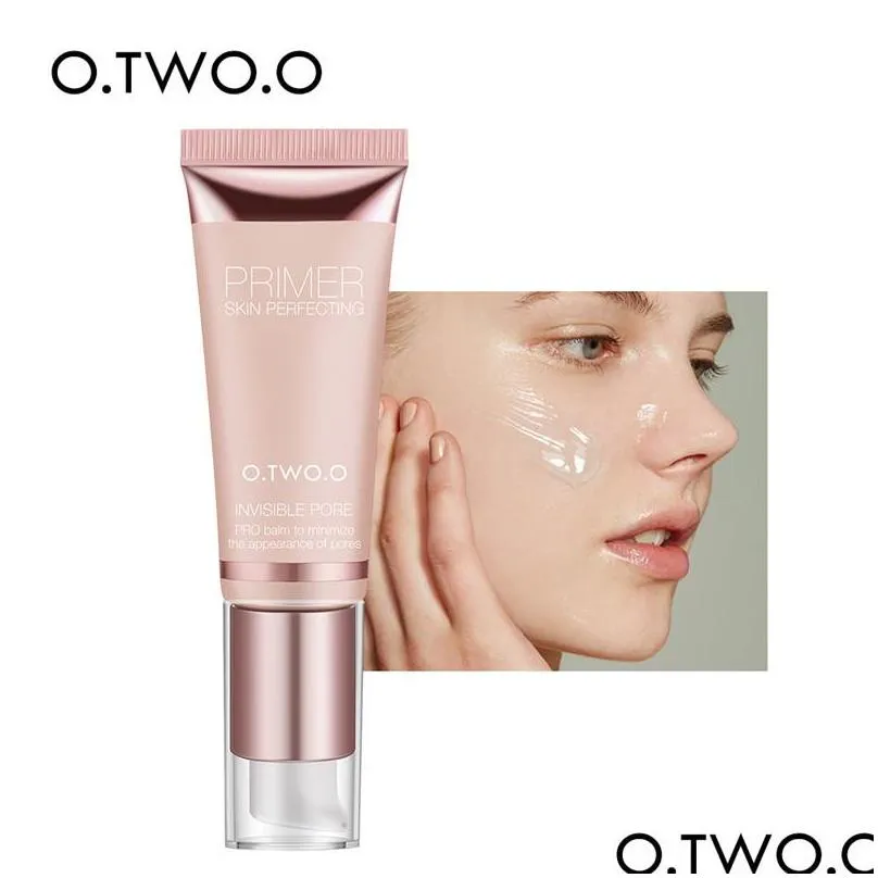 o.two.o makeup base face primer invisible pore light oil make up finish no creases foundation primers cosmetic