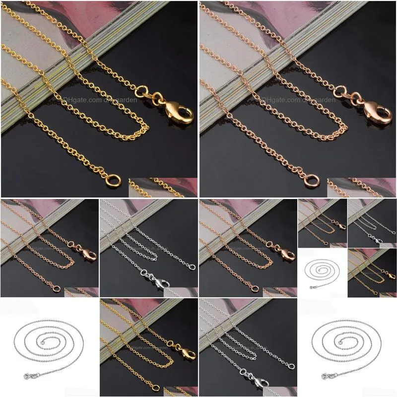 1mm electroplating fashion silver plated cross chain fine chains fashion necklace manufacturers