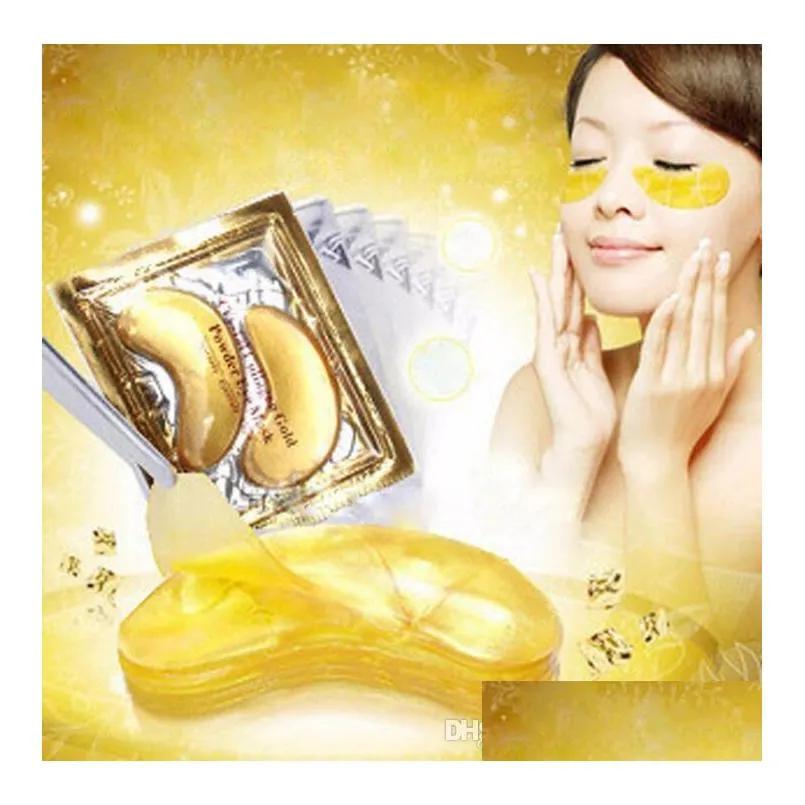 new gold eye mask golden crystal collagen eye mask anti dark circle moisturizing eye