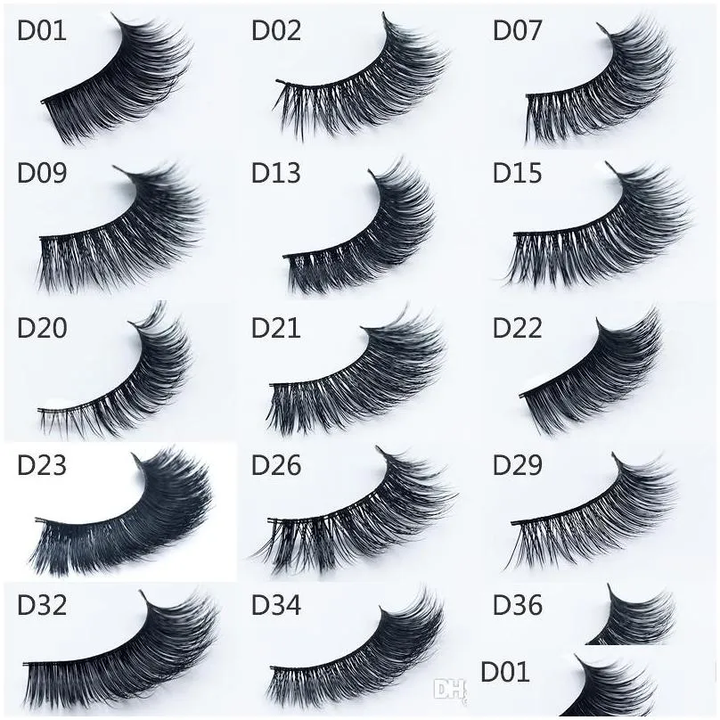 natural false eyelashes fake lashes long makeup 3d mink lashes eyelash extension mink eyelashes for beauty