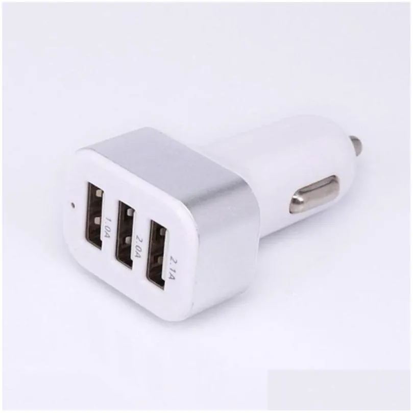 car  for iphone xiaomi  2.1a 1a usb 3 port lcd 1224v cigarette socket baseus quick auto fast mobile phone