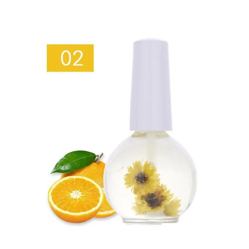 cuticle oil nail treatment dry flower natural nutrition liquid soften agent nails edge protection care body health gift