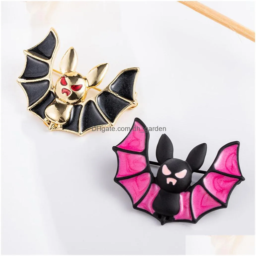 wholesale womens fashion natural insect animal lovely alloy rhinestone bat brooch pins women/man party wear shipping
