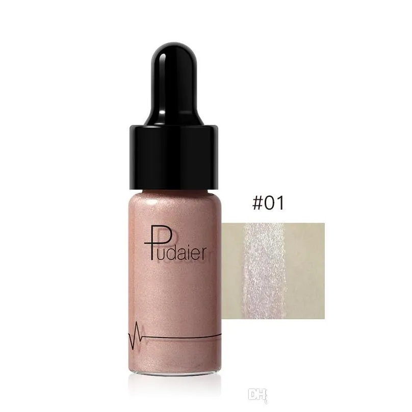 pudaier liquid highlighter 12 colors make up cream concealer shimmer lips face bronzer highliter makeup kit