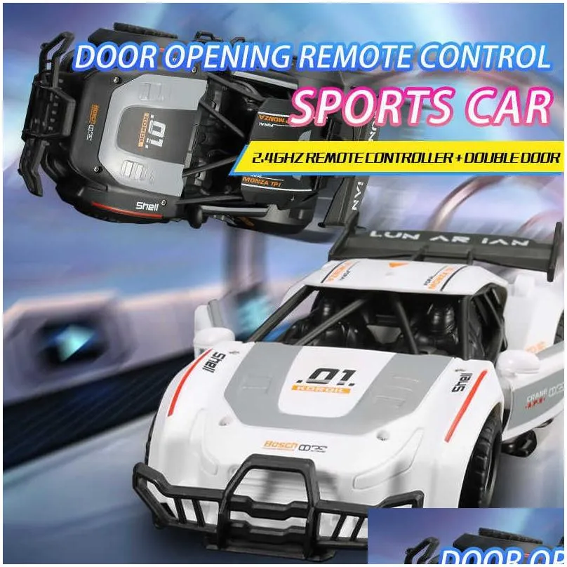 electric/rc car rc car 2.4 g 1 14 high speed simulation double door remote control off road vehicles cars model toys for children kids gift xmas