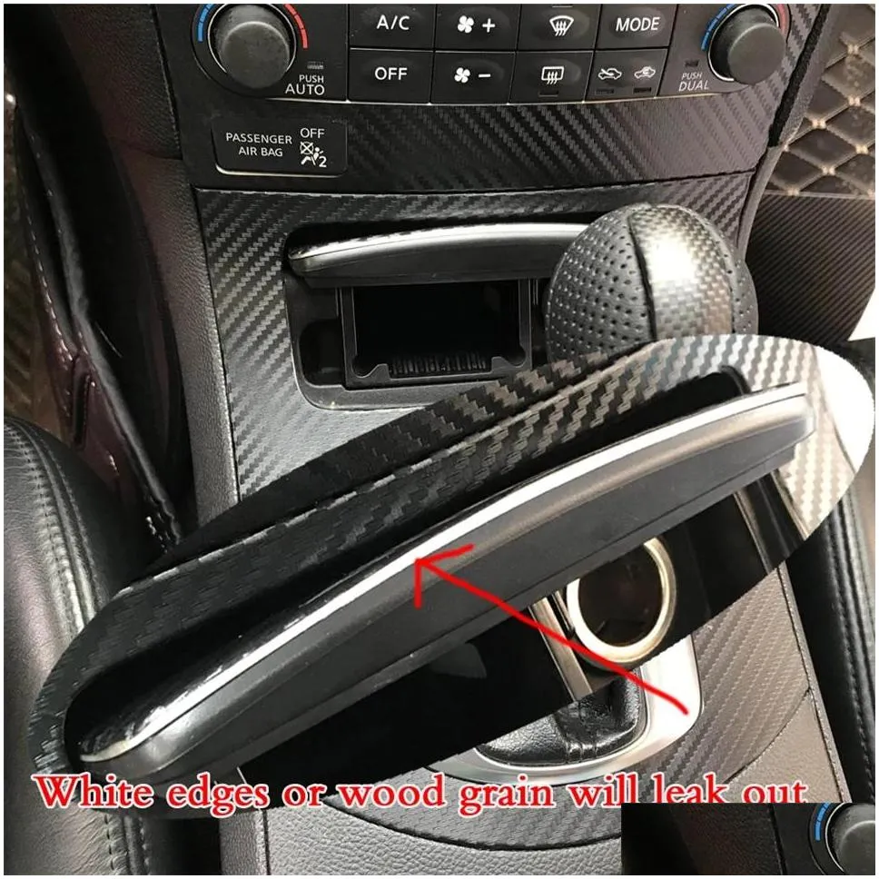 for infiniti g25 g35 g37 2 door coupe carstyling 5d carbon fiber car interior center console color change molding sticker decals