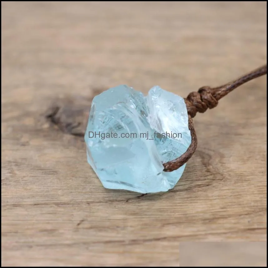 healing reiki raw stone mineral pendants necklace natural crystal fluorite rose quartzs tourmaline agates apatite jewelr mjfashion