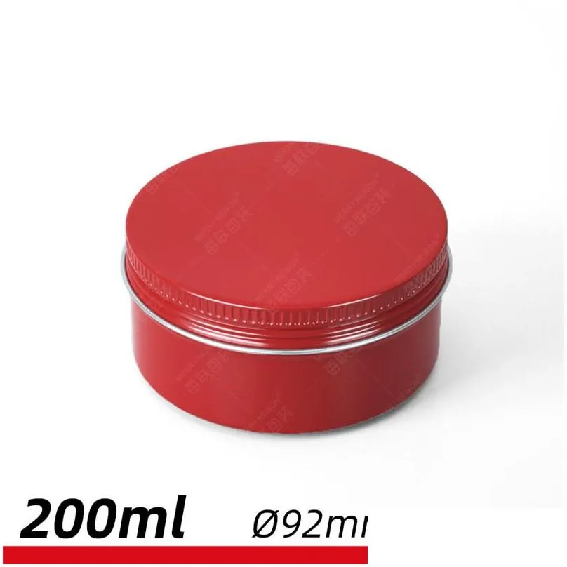 gold red black white nail derocation crafts pot bottle empty aluminum cream jar tin 5 10 15 30 50 100g cosmetic lip balm containers