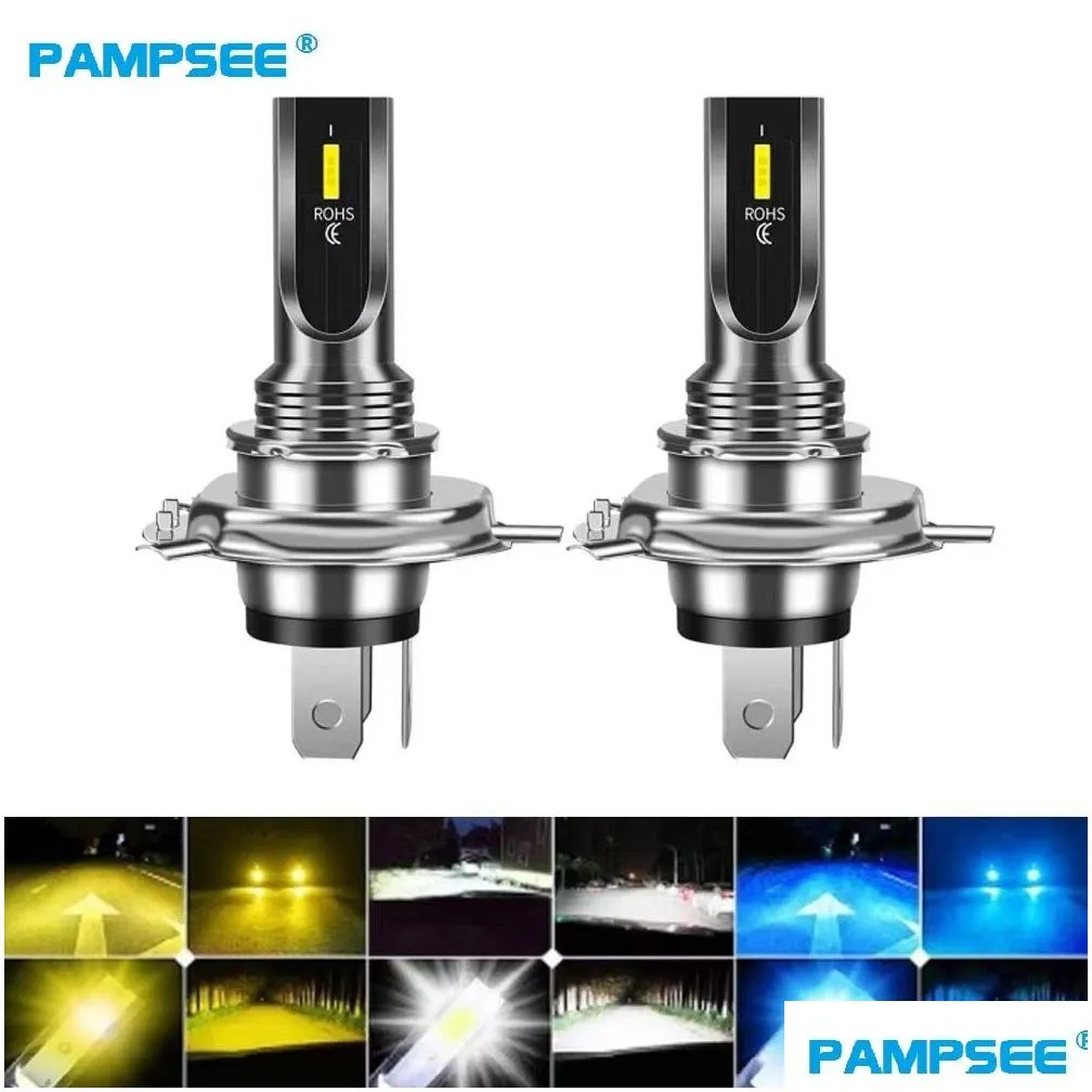 2pcs h4 h7 h11 h10 turbo led car headlight bulbs 3000k 6000k psx24w 9005 hb3 9006 hb4 h8 auto lights automobile driving fog lamp