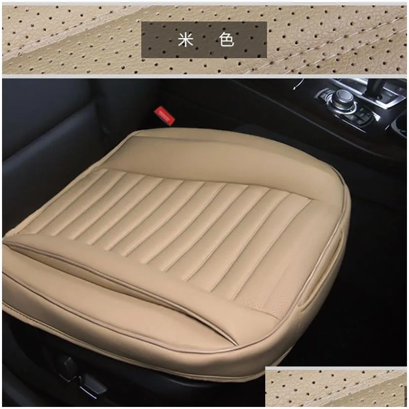 car seat covers 3d leather cushion single driver cover for all sedan four season general mat protector carstyling automobile
