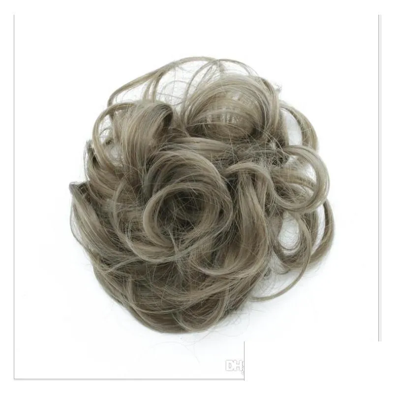 synthetic chignons hair scrunchies extensions hairpiece wrap ponytail hair tail updo fake hair bun hairpiece accessories