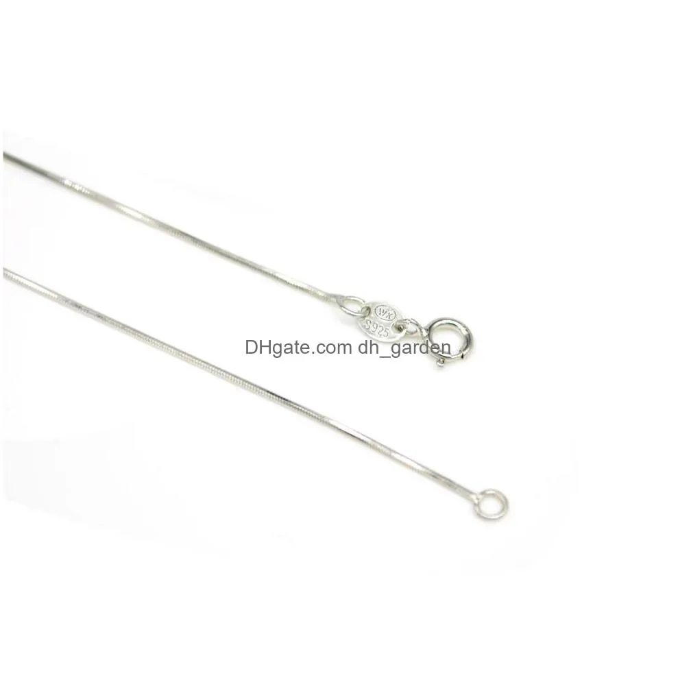 factory direct sales s925 sterling silver snake chains bone necklace women simple fashion silver jewelry wholesale