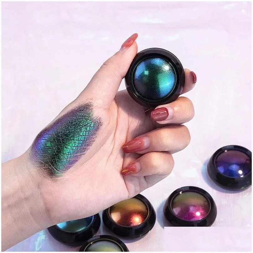 chameleon eyeshadow metallic shiny eyeshadow palette potato powder pigment professional eyes makeup party cosmetic