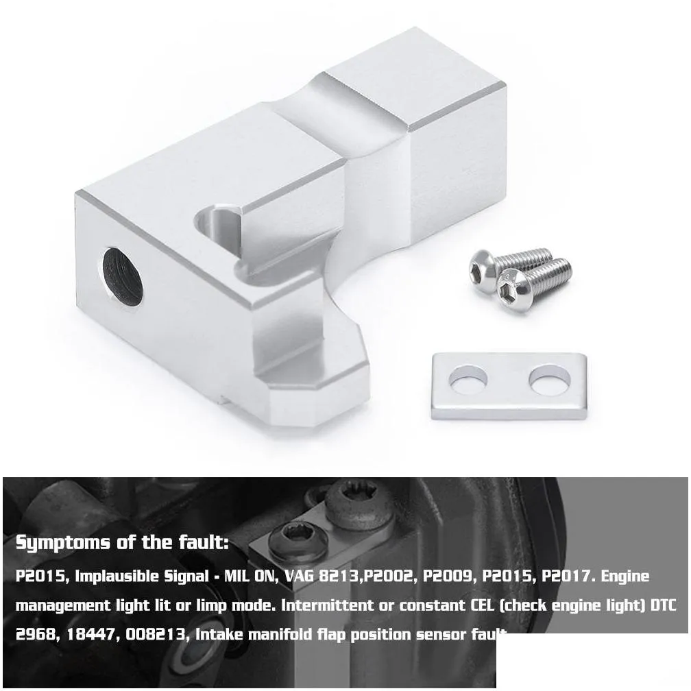 pqy p2015 intake manifold repair bracket for audi vw skoda seat aluminum 03l129711e pqyrbs01