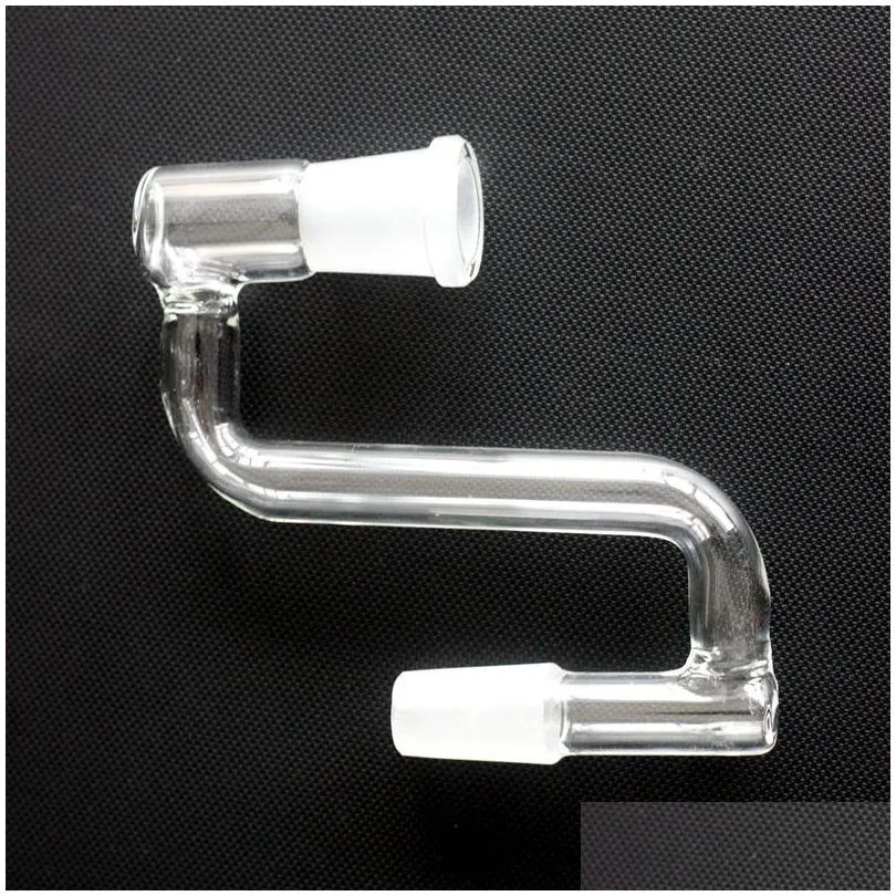 wholesale glass dropdown drop down bong hookahs adapter water pipe 14mm 18mm male female for quartz banger