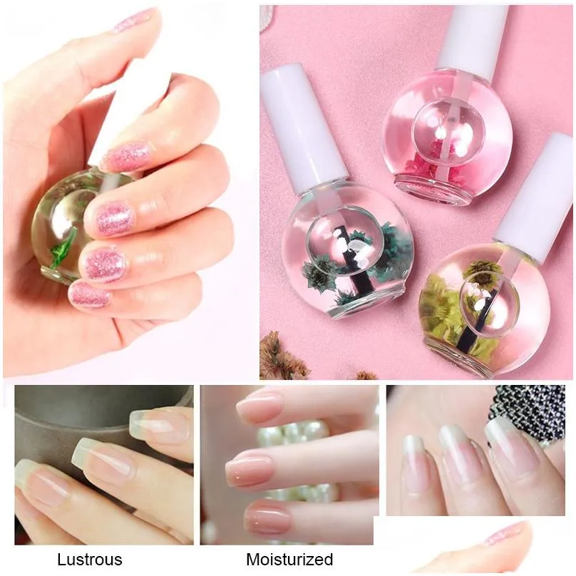 cuticle oil nail treatment dry flower natural nutrition liquid soften agent nails edge protection care body health gift