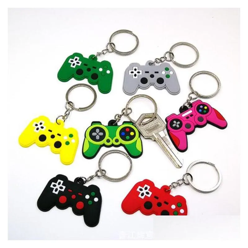 pvc soft rubber game keychain pendant diy custom logo gift cartoon anime decoriation accessories