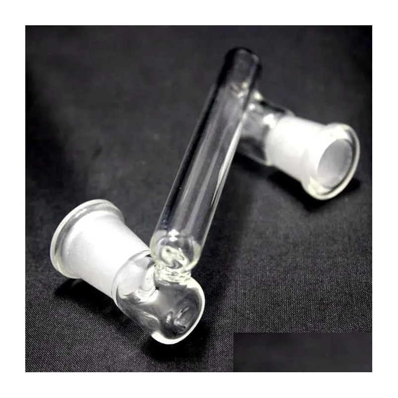 45 degree glass dropdown drop down adapter for bong hookahs water pipe smoking 14mm 18mm male female joint bong