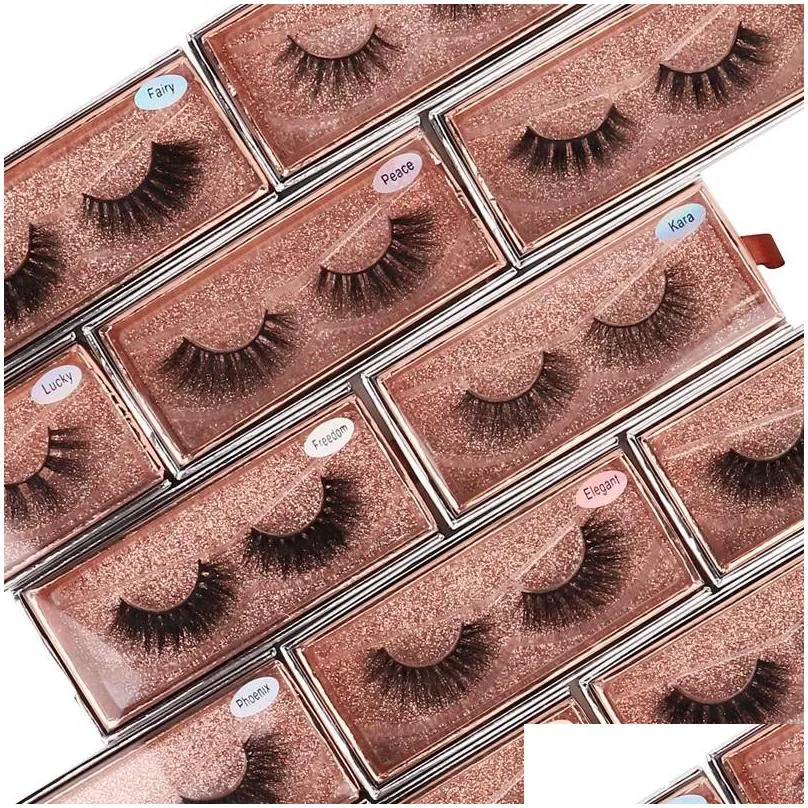 1 pair faux mink eyelashes cruelty handmade 3d mink lashes full strip lashes soft false eyelashes makeup lashes