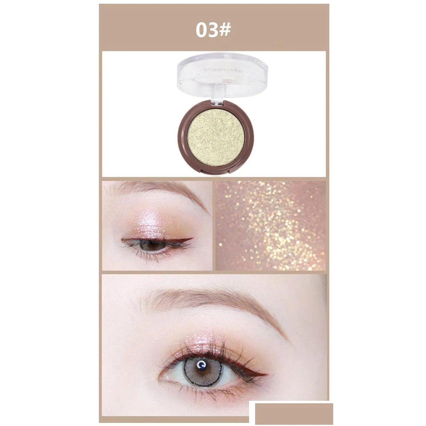 asaruya moonlight single eyeshadow 10 colors keyboard fingertips pigment shine gold green glitter 3d nude eye shadow pallete makeup set